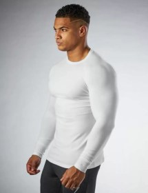 Resim Big & Fit Spor Rashguard Uzun Kollu Antrenman Kıyafeti 196164850 Beyaz 