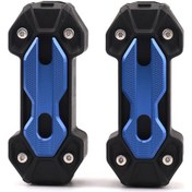 Resim Skycity Motosiklet Çarpma Çubuğu Koruyucu Blokları 22-25mm, Yırtılma Dayanıklı Abs+alüminyum, Mavi Renk, Üstün Görünüm Ve Korumalı Fonksiyon 