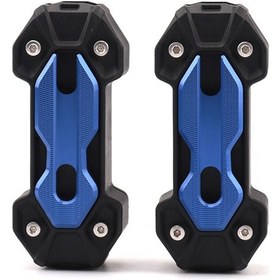 Resim Skycity Motosiklet Çarpma Çubuğu Koruyucu Blokları 22-25mm, Yırtılma Dayanıklı Abs+alüminyum, Mavi Renk, Üstün Görünüm Ve Korumalı Fonksiyon 