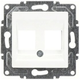 Resim Eqona Radius Neoline İkili Data Priz Jaksız , Beyaz Mekanizma + Tuşkapak 