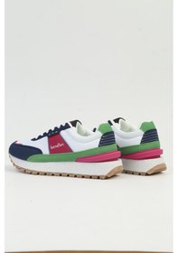 Resim Benetton İthal Kadın Lacivert Fusya Spor Ayakkabı Bnı-10070 001 