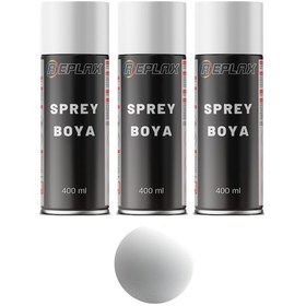 Resim 3 Adet Ral 9010 Mat Beyaz Sprey Boya 400 Ml. 