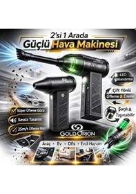 Resim Mini Şarjlı Hava Üfleyici Ve Vakumlu El Süpürgesi 5468 