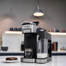 Resim Ox-Pro2 Espresso Kahve Makinesi 20 Bar Kapsül & Öğütülmüş Kahve, Süt Köpürtücü Latte Cappuccino 