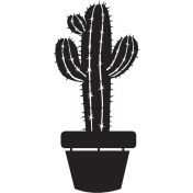 Resim BYR002 Saksı Çiçeği Kaktüs (Tip 4) 40X88 cm [efsngrck] 