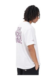 Resim The North Face Drip Logo Relaxed Graphic Erkek Beyaz Outdoor T-shirt Nf0a8gabfn41 