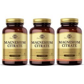 Resim Solgar Magnesium Citrate 200 MG 60 Tablet 3'lü 