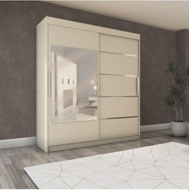 Resim Sürgülü Gardırop 140/210cm Koton Vizon 