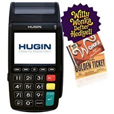Resim Hugin Tiger 4G T300 Yeni Nesil Mobil Yazar Kasa POS - Willy Wonka Defter Hediye 