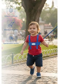 Resim Babyjem Çocuk Yürüme Yardımcısı Güvenlik Kemeri Mavi 