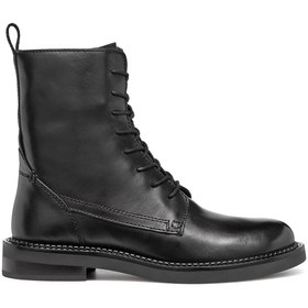 Resim Geox Women's Black Serilda Lace-Up Leather Boots 
