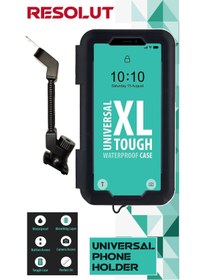 Resim resolut Suporte Motosiklet - Bisiklet Telefon Tutucu Kapalı Model 7 Inch AYNA Bağlantılı ( Xl Büyük Boy ) 