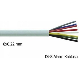 Resim Dt 8 Diafon Kablosu 8X0,22 Mm (100 Metre) 