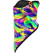 Resim Maskara Baskılı Üçgen Maske Snowboard, Kayak, Motosiklet, Bisiklet Polarlı Kar Maskesi 