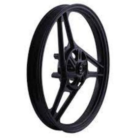 Resim YAMAHA JANT ÖN DİSKLİ ALÜMİNYUM YMH.YBR EM UYUMLU SİYAH 18 (MAT SİYAH) 