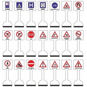 Resim Ahşap Trafik Seti 21 Parça 