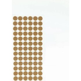 Resim Furndiy Kendinden Yapışkanlı Yuvarlak Keçe 15 mm Kahverengi 78 Parça 