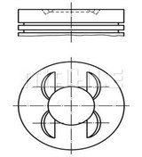Resim MAHLE 0011300 Piston 89.90 Mm (Std) Mercedes W210 S210 C280 E280t 2.8I 96-03 M112.920/921 (WF347281) 