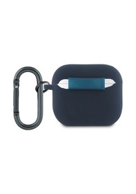 Resim Apple Uyumlu AirPods 3. Nesil Kılıf Redbull Lisanslı Baskı Logolu Askı Aparatlı Silikon Kapak Lacivert 