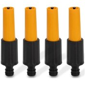 Resim Fochsia Sarı Siyah 4lü Hortum Başlığı Bahçe Sulama Araç Yıkama Evcil Hayvan Duşu 