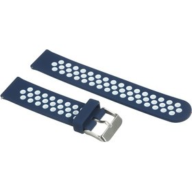 Resim Suofeng 22mm Silikon Saat Kordonu, İki Renkli Kare Kanca, Universal Uyumlu, 21cm Uzunluk, Spor Ve Gündelik Kullanıma Uygun 