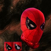 Resim MARVEL Spider-Man Maskesi Erkekler İçin - Kırmızı ve Siyah Web Tasarımı, Elektrikli Olmayan Cosplay Aksesuarı, Tüm Mevsimler İçin Kullanım, Mükemmel Halloween, Şükran Günü, Yılbaşı ve Tatiller İçin Mükemmel Noel Hediyesi, Temalı Kostüm, Dayanıklı Kostüm 