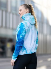 Resim Repel Trail-running All-over Printed Recoverable Full-zip Hoodie Kadın Ceket Ndd Sport Mavi 