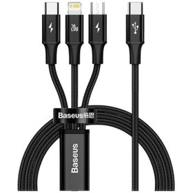 Resim 1.5 Metre 20w 3in1 Type C, Lightning Ve Micro Ultra Hızlı 