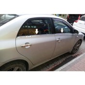Resim Ebal Otomotiv Toyota Corolla Uyumlu Krom Cam Çıtası 4 Parça 2007-2013 Paslanmaz Çelik 