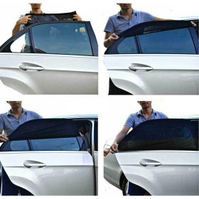 Resim Palwin 2 Adet Araba Yan Cam Perdesi Sineklik Araç Oto Güneşlik Örtü Perde Kılıf Araba Anne Bebek Emzirme Oto Güneşlik Perdesi 