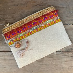Resim Maui Clutch - Naturel 