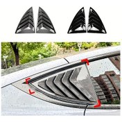Resim Dashanshop For Tesla Model Y 2020-2024 Yan Pencere Panjur Vent Siyah Kapaklar Abs Modely-matt Black 