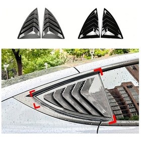 Resim Dashanshop For Tesla Model Y 2020-2024 Yan Pencere Panjur Vent Siyah Kapaklar Abs Modely-matt Black 