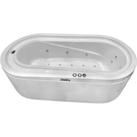 Resim Elips Taşmalı Küvet | Jakuzi | Poyrazköy | 200x100 | Mod - 100x200 / Kırmızı / 1 Kişilik 