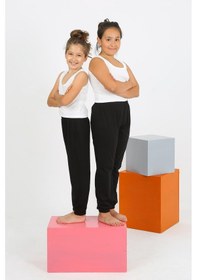Resim Akbeniz Kız Çocuk Sıfır Kol Beyaz Penye Pijama Takım 20433 