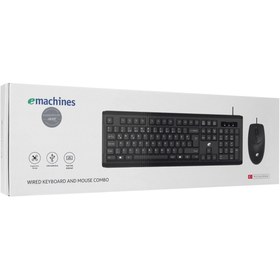 Resim BulutRetail ACER eMachines, EAK9821S, Siyah, USB Kablolu, Türkçe Q, Klavye Mouse Set 