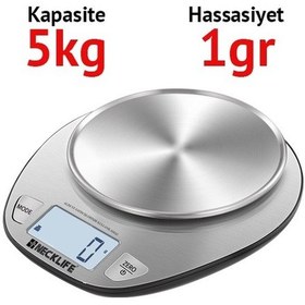 Resim NECKLİFE Sıvı Hacim Ölçebilen Mutfak Terazisi Ek 4352h 