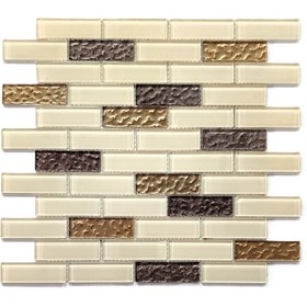 Resim MozaiKristaL Mutfak Tezgah Arası 23x73x4 Mm Kristal Mozaik. ( 1 Koli = 1 M2 Fiyatıdır ) 