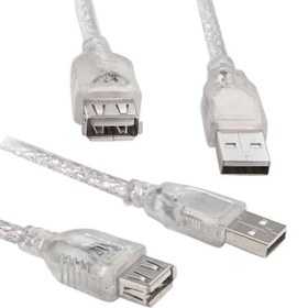 Resim Powermaster 1.5Metre USB 2.0 Uzatma Kablosu Şeffaf 