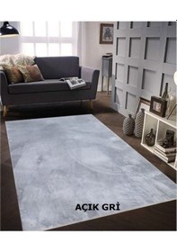 Resim Balat Halı Dekoratif Peluş Halı Peluş Yolluk - Oturma Odası Halısı Salon Halısı Yolluk Çok Renkli 