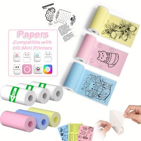 Resim 3-6-9 Rulo Kendinden Yapışkanlı Termal Mini Yazıcı Kağıdı Ruloları, Mini Cep Taşınabilir Yazıcı ile Uyumlu, Mürekkepsiz Baskı, Fotoğraflar, Alışveriş Listeleri, Notlar, Çalışma, Ofis İçin Uygun, Bir Kağıt Kullanımı, En İyi Hediye 