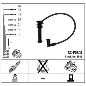 Resim Ngk 8542 Ateşleme Kablosu Ford Cougar Focus Mondeo Iı Connect 988f12280tk 