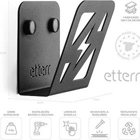 Resim etterr Elektrikli araba şarj cihazı Base, duvar kancası, hortum, şarj cihazı elektrikli araba, ev, kablolar düzenleyici, araba aksesuarları, motosiklet aksesuarları (Siyah) 