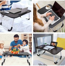 Resim Konfeksiyon-Market Portatif Katlanabilir Yatak Koltuk Üstü Laptop Bilgisayar Sehpası 