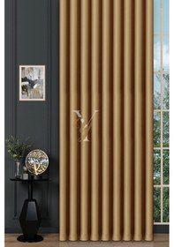 Resim Blackout Fon Perde V-2016 Hardal Hardal 