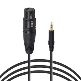 Resim 3.5 mm Stereo Erkek to Xlr Dişi Bilgisayar Mikrofon Kablosu 3 metre 