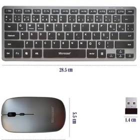 Resim Microcase 2in1 Kablosuz ve Bluetooth Türkçe Klavye Mouse Set Şarjlı - AL4285 