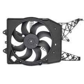 Resim KALE Radyatör 356355 Fan Motoru Davlumbazlı Klimalı 12V (Opel Corsa D 1.3/1.7Cdtı 1.6Turbo 06-14) 