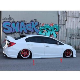 Resim Honda Civic Fb7 Yan Marşpiyel Takımı (fiber-boyasız) 