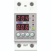 Resim TOMZN Voltaj Ve Akım Koruma Rölesi Yüksek Alçak Gerilim Koruyucu Monofaz 40a Elektrik Bekçisi 